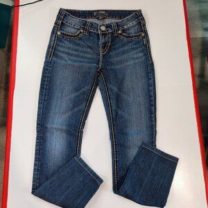Silver Jeans Suki Jeggings stretchy denim blue women's size 26